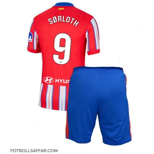 Atletico Madrid Alexander Sorloth #9 Hemmadräkt Barn 2024-25 Kortärmad (+ Korta byxor)